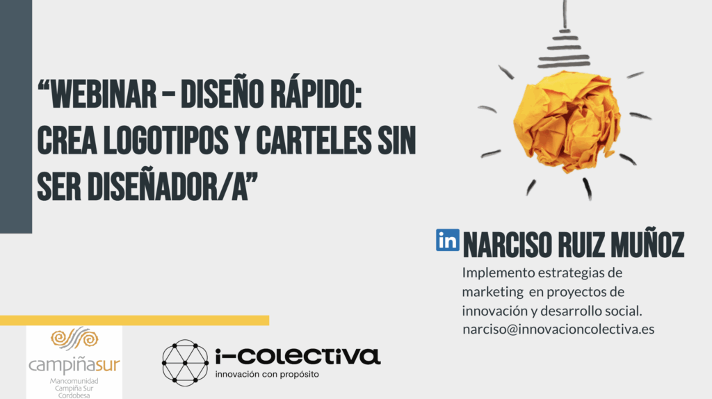 Webinar III - Diseño rápido: crea logotipos y carteles sin ser diseñador/a